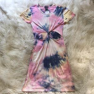 Tie Dye Cut Out Dress NEW